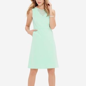 NWT The Limited Mint Scallop Dress
